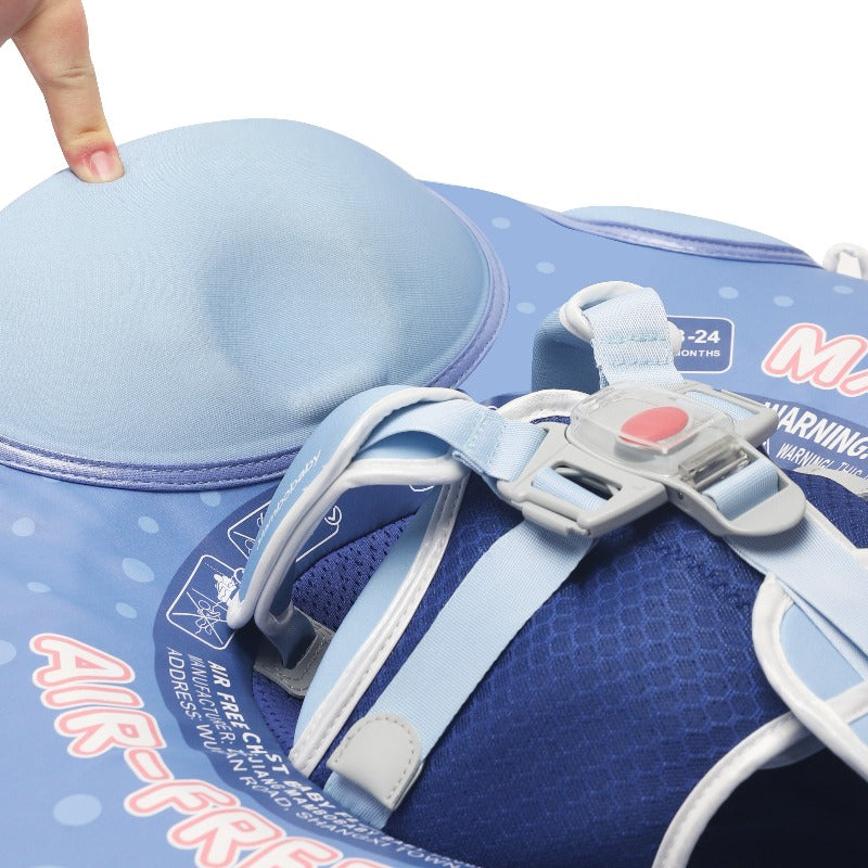 Boia Mambobaby Tubarão Baleia Deluxe Edition Com Cauda e Proteção Solar FPU 50+ (3 meses a 3 anos)