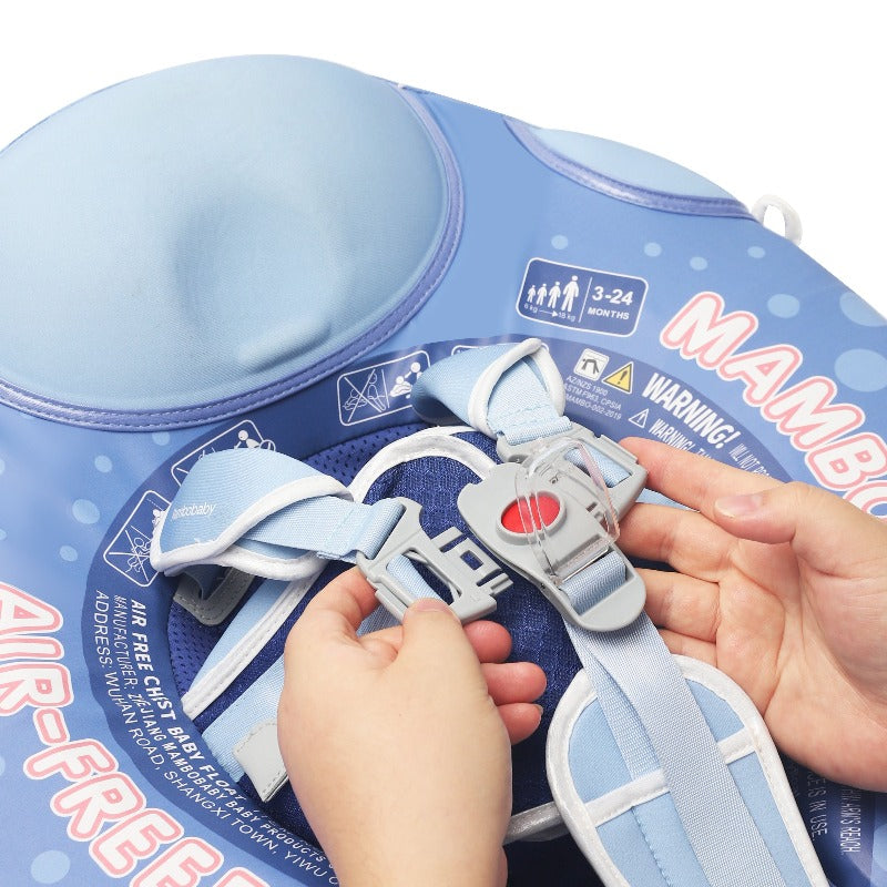 Boia Mambobaby Tubarão Baleia Deluxe Edition Com Cauda e Proteção Solar FPU 50+ (3 meses a 3 anos)